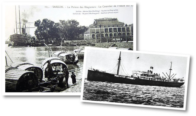 1911年6月5日在龙屋港，越南爱国青年阮必成（即胡志明主席）登上拉图什.特雷维尔号商船，去寻找救国道路。（图片来源：越通社）