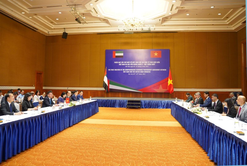 越南-阿联酋全面经济伙伴关系协定第一次会议。