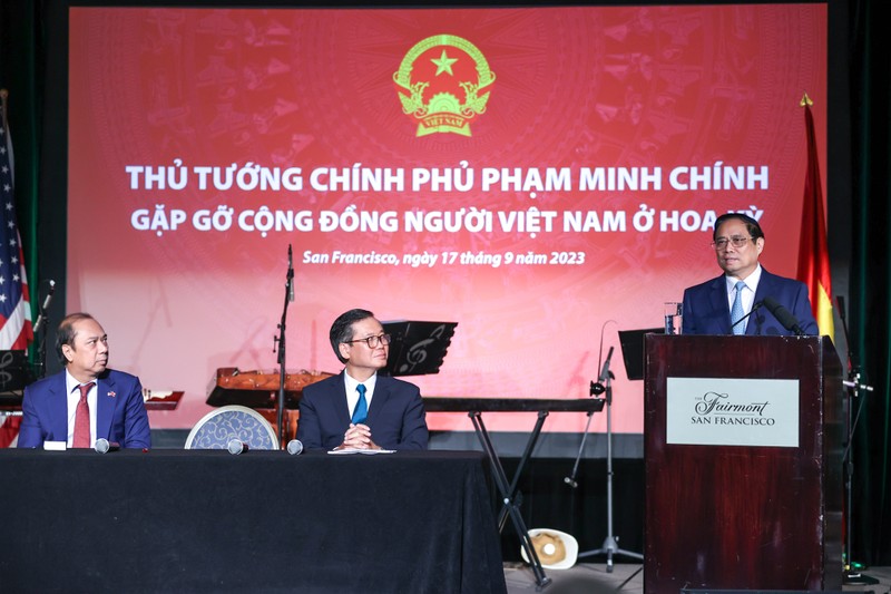 范明正总理发表讲话。（图片来源：VGP）