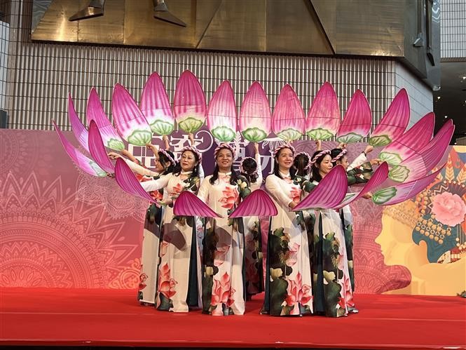 《越南莲花》表演节目。（图片来源：越通社）