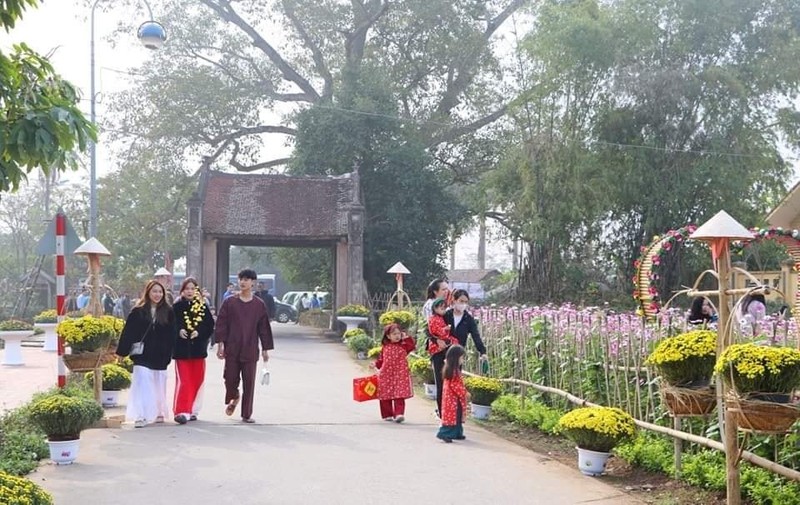 “越南村春节”活动在唐林古村举行。