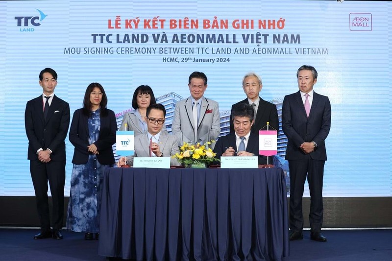 TTC Land与AeonMall（越南）签署合作备忘绿。