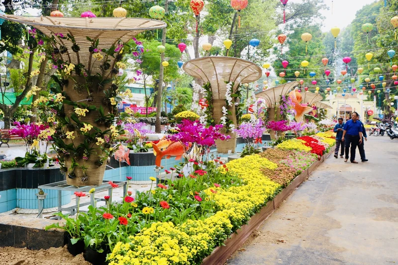 2024甲辰年胡志明市春季花卉节开幕。