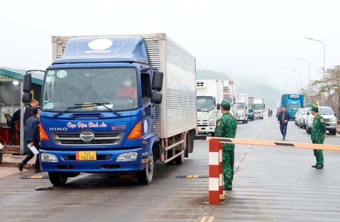 附图：越南北部边界口岸全部恢复正常通关。