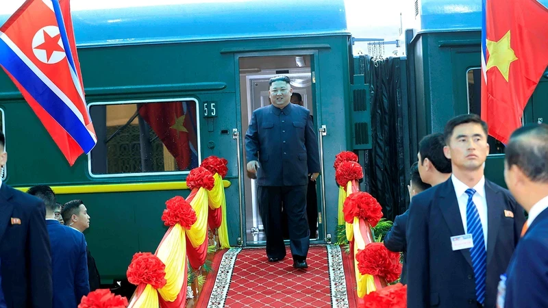 朝鲜领导人金正恩访问越南（2019年2月）。