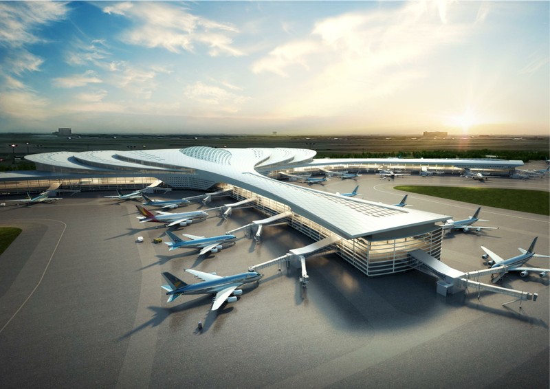 隆城国际机场效果图。
