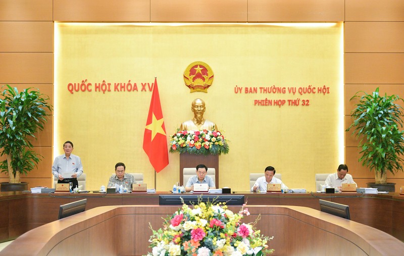 国会副主席阮德海引导会议。