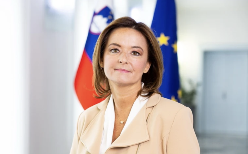 斯洛文尼亚副总理兼外交和欧洲事务部部长塔尼亚•法洪。（图片来源：越通社）