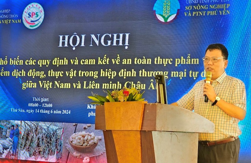 越南SPS办公室副主任吴春南在会议上发表讲话。（图片来源：越通社）