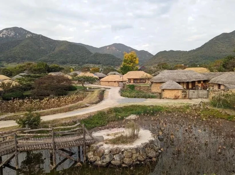 韩国全罗南道的一个村庄。（图片来源：CNA）