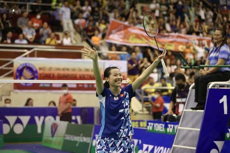 越南羽毛球一号种子选手阮垂玲。