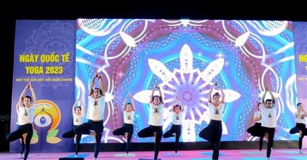 响应国际瑜伽日活动在广平省举行。