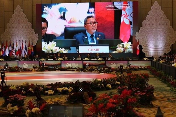 第七届东盟-香港（中国）经济部长磋商会场景。