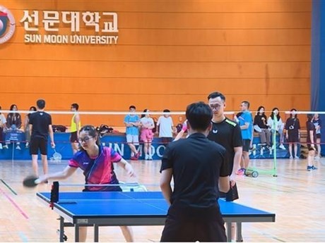 乒乓球是第13次在韩越南大学生运动会上的一个赛项。