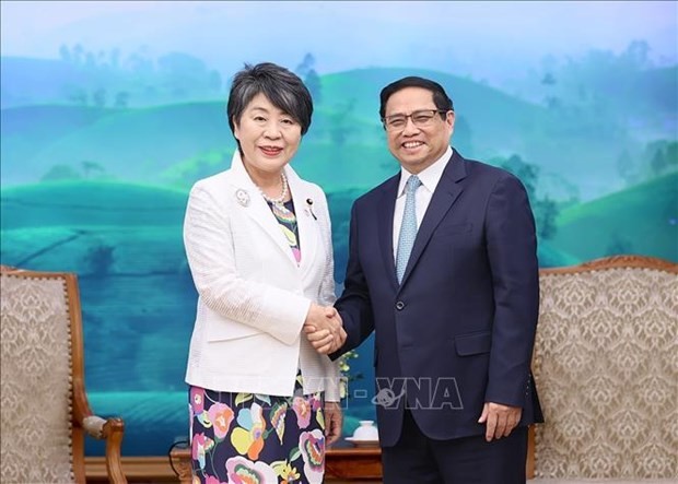 越南政府总理范明正会见日本外务大臣上川阳子