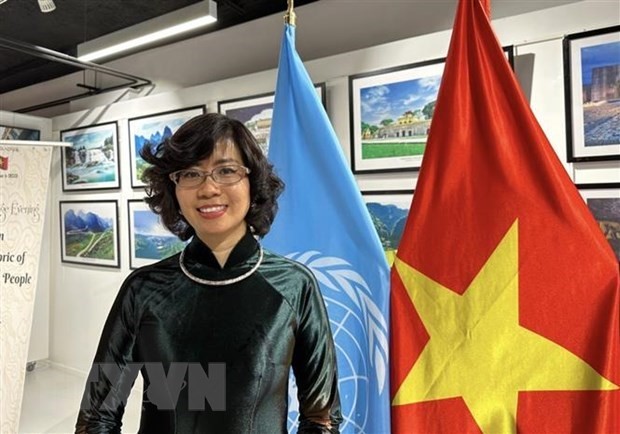 越南驻联合国教科文组织代表团团长黎氏红云大使。