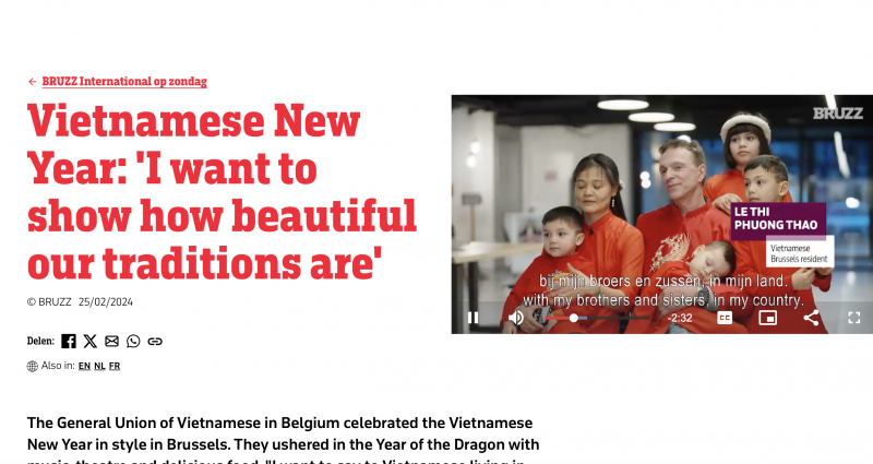 比利时媒体《BRUZZ》就越南文化进行了深度报道。