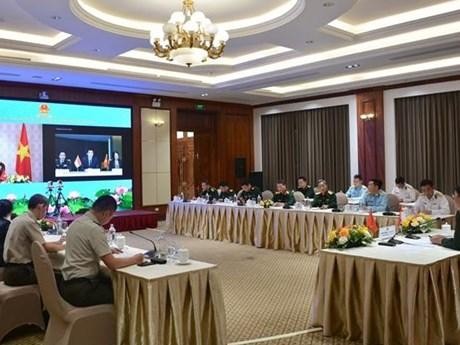 越南-新加坡联合工作组第十次会议现场。
