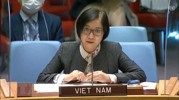越南驻联合国代表团副团长阮芳茶大使。