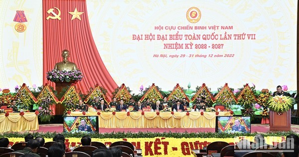 越南老战士协会第七次全国代表大会场景。（登科 摄）