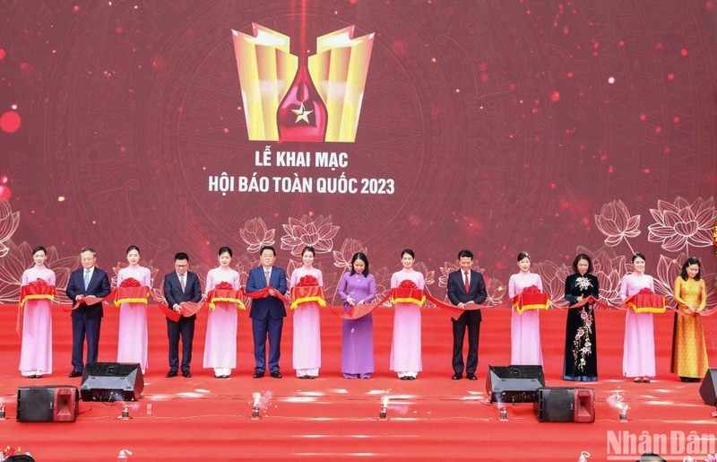 2023年越南全国报刊展正式开展。（成达 摄）