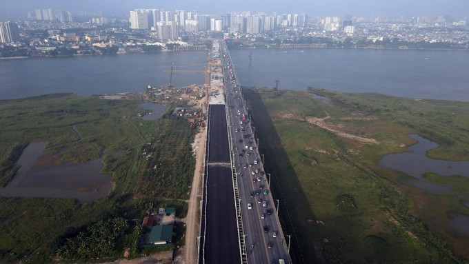 河内市永绥大桥二期工程将于国庆节前通车。