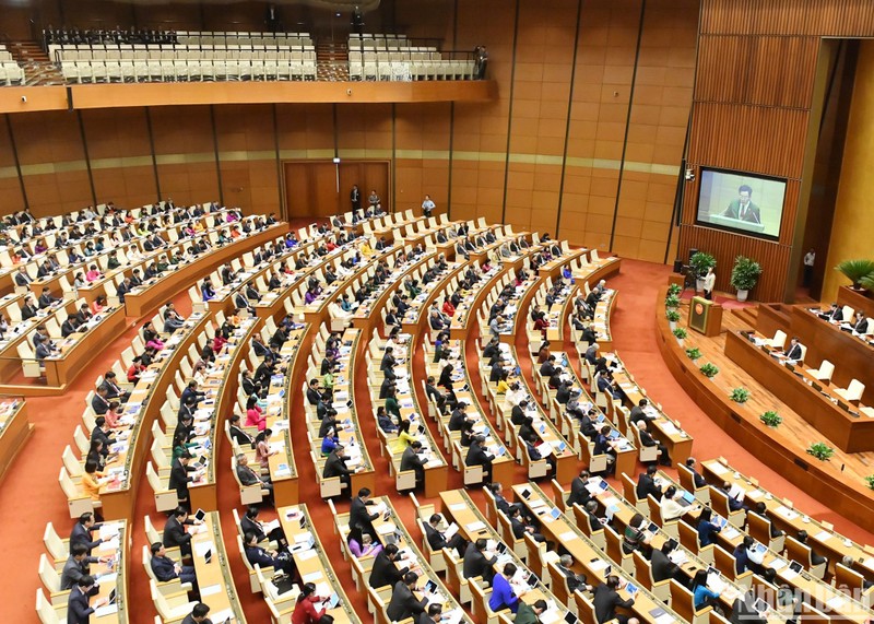 越南第十五届国会第六次会议开幕式。