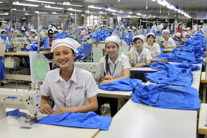 附图：越南纺织服装出口形势向好。