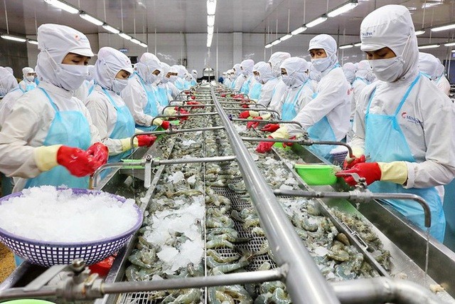 附图：虾类面向出口总额达40亿美元的目标。