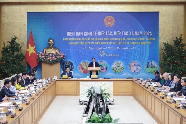范明正总理在2024年合作经济、合作社经济论坛上发表讲话。