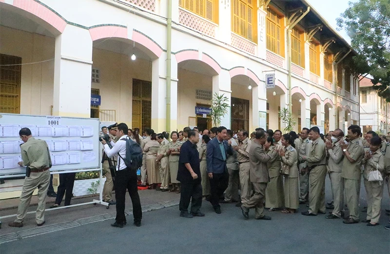 柬埔寨第5届参议院选举初步结果对外公布。（阮协 摄）