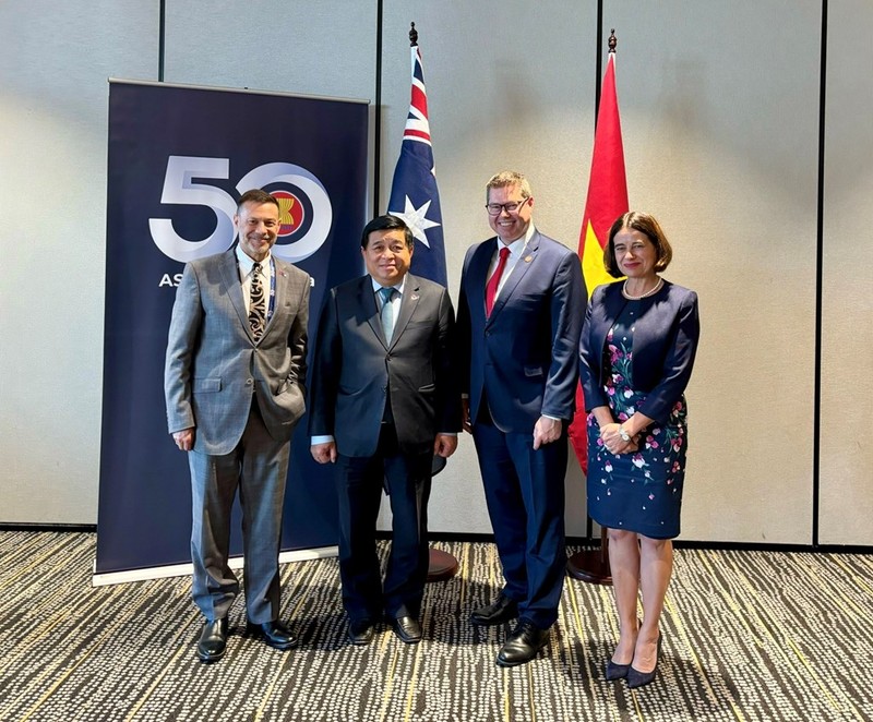 越南计划与投资部长阮志勇和澳大利亚国际发展和太平洋事务部长帕特·康罗伊。（图片来源：MPI）