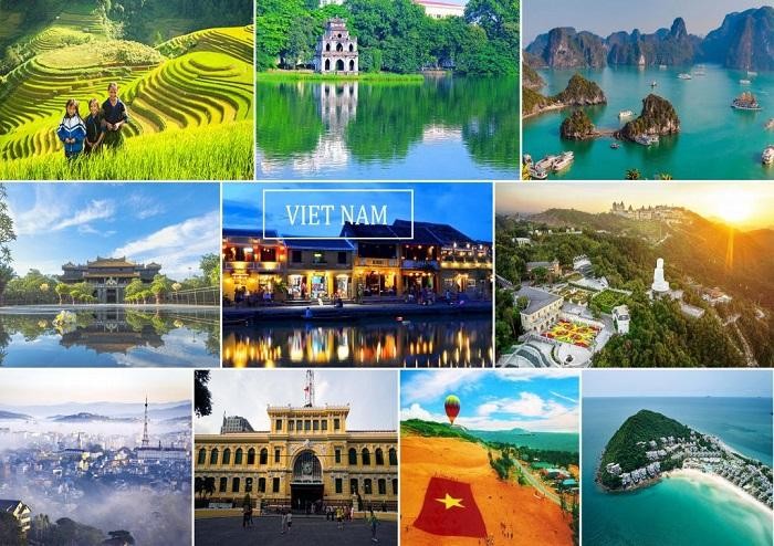 附图：越南各地美景。