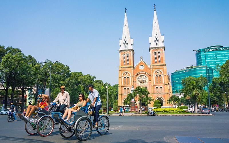 胡志明市旅游景点。