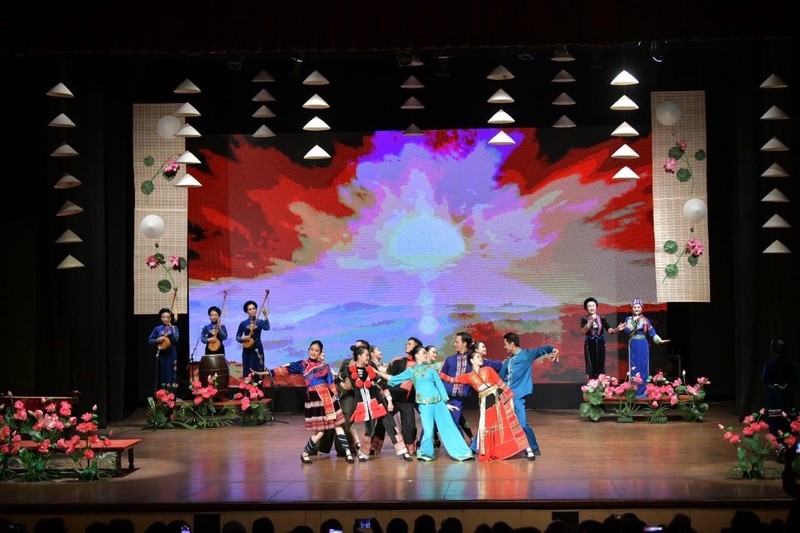 2022年印度越南日活动上的表演节目。（图片来源：劳动报）