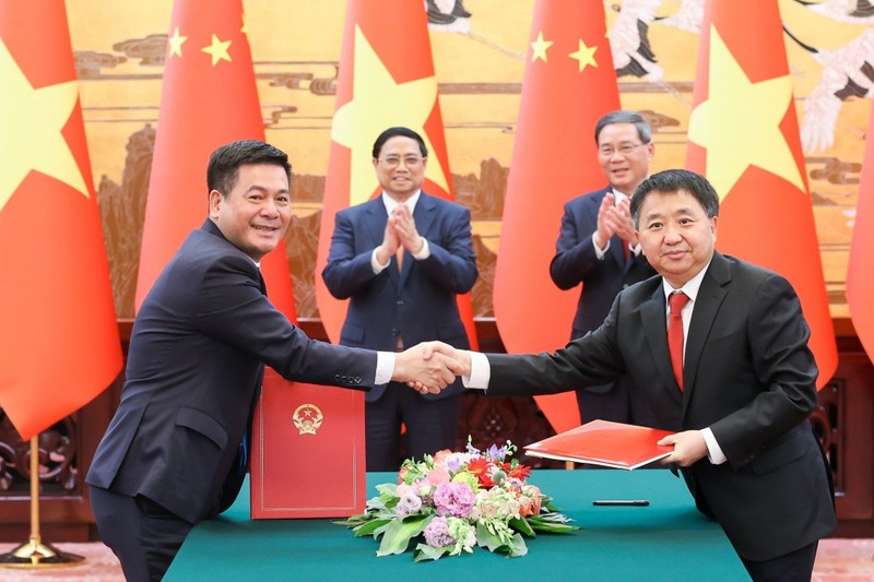 越南工贸部与中国国家市场监督管理总局签署谅解备忘录。（图片来源：工贸报）