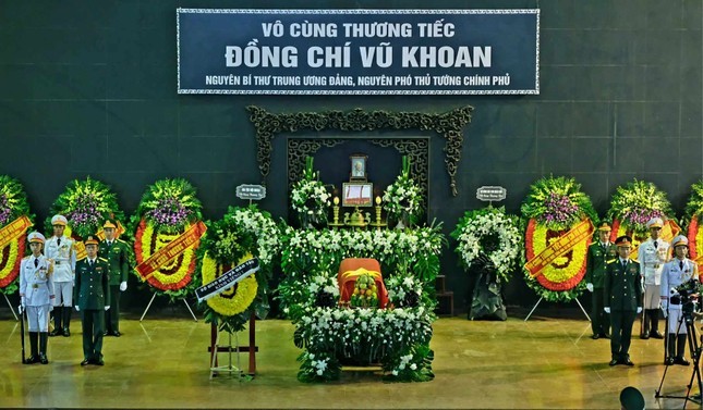 原越南政府副总理武宽追悼会。（图片来源：先锋报）