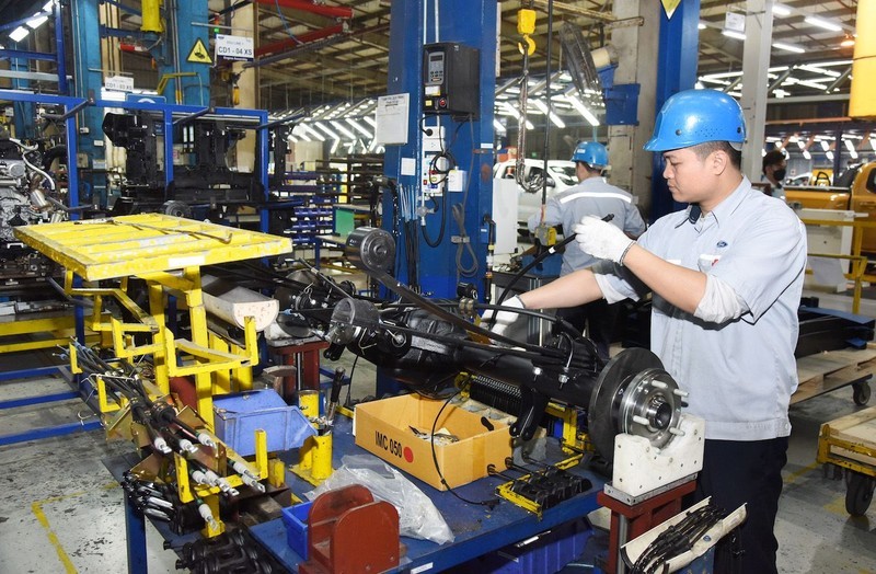 福特海阳工厂的汽车制活动。