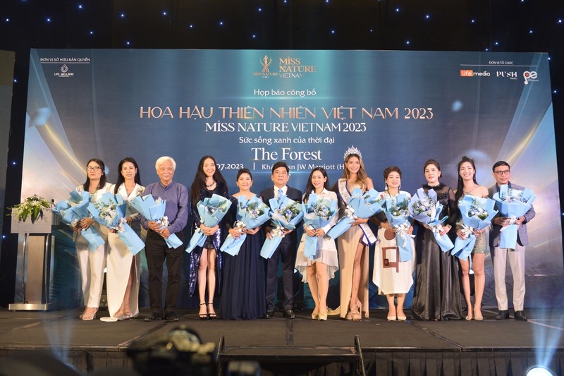 2023年越南大自然小姐选美大赛正式启动。（图片来源：VOV）