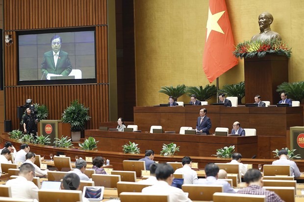 越南农业与农村发展部部长黎明欢在活动上发表讲话。（图片来源：越通社）