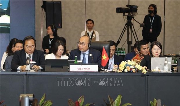 越南代表出席会议。（图片来源：越通社）