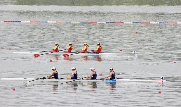 越南赛艇队获得第一枚奖牌。