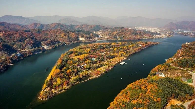 韩国南怡岛。