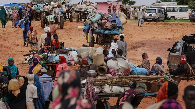 因冲突，许多苏丹难民被迫使逃离家园。（图片来源：REUTERS）