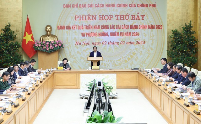 会议场景。（图片来源：baochinhphu.vn）