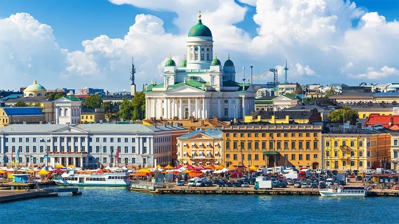 芬兰首都赫尔辛基。