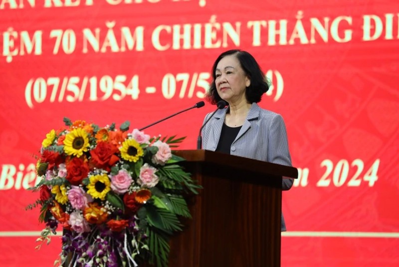 张氏梅女士在活动上发表讲话。（图片来源：danvan.vn）