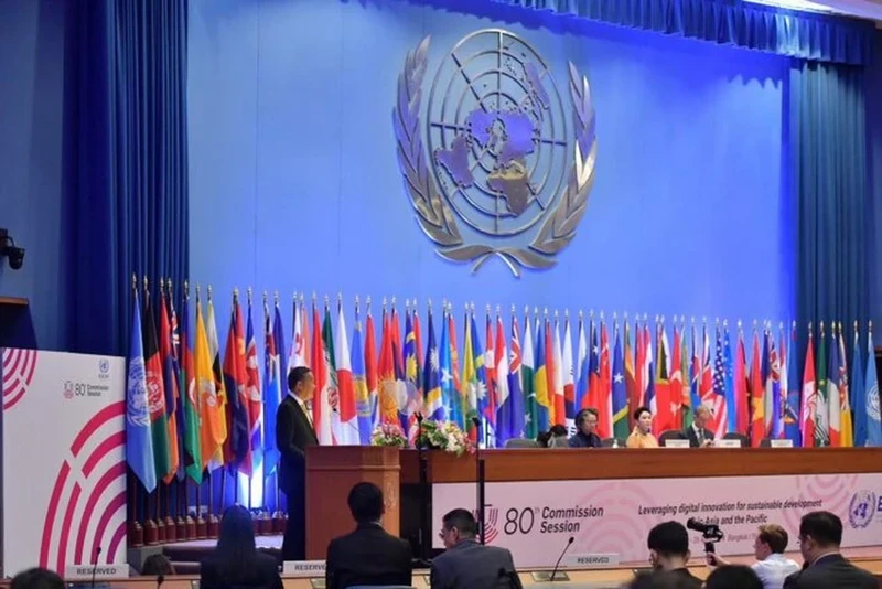 联合国亚太经社会第80届年会场景。（图片来源：ESCAP）