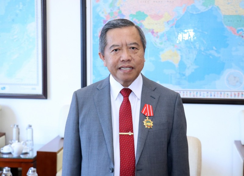 老挝技术与通讯部部长、老越友好协会主席波万坎·冯达拉。