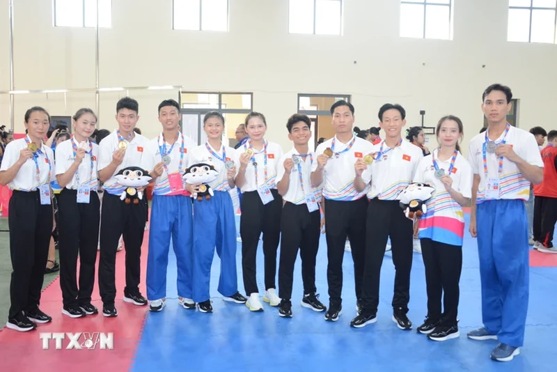 越南体育代表团荣获奖牌。（图片来源：越通社）